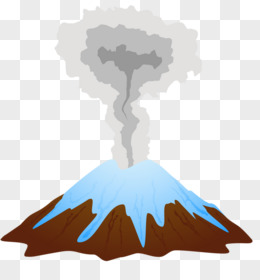 创意卡通火山背景矢量素材pngai火山与恐龙png火山手绘pngeps卡通火山