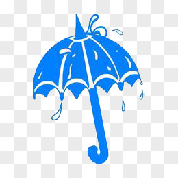 蓝色雨伞头像图片