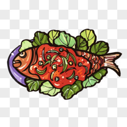 画红烧鱼 简单图片