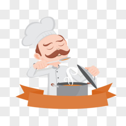 厨师pngai卡通情侣烹饪做饭人物场景素材pngpsd手绘卡通做饭直播元素