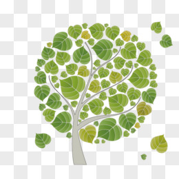 装饰图案 绿色 树 扁平化