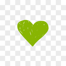 绿色爱心心形形状图标