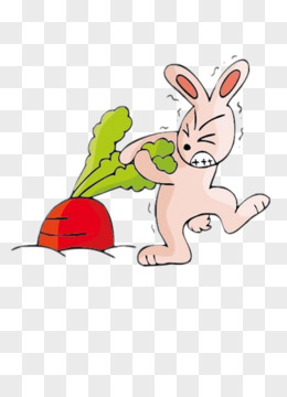 小兔子吃萝卜青菜图片