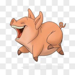 矢量手绘小猪pngai一群小猪png开心的小猪png手绘卡通微笑的动物猪