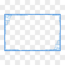 蓝色纹理简洁风边框