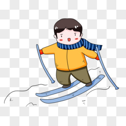 滑雪照片男 卡通图片