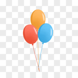 卡通气球蓝色气球红色气球图片免费下载
