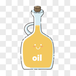 创意精美瓶子pngpsd卡通手绘油调味料素材pngpsdmbe风格调料瓶食用油