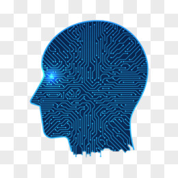 蓝色科技感大脑免抠元素图片免费下载