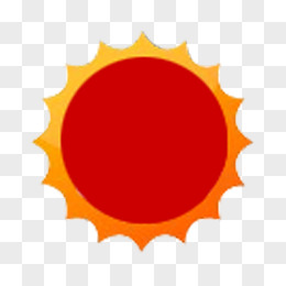 红色创意小图标太阳形状