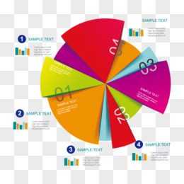 彩色扇形佔比立體分類免摳矢量ppt元素pngai矢量扇形統計圖pngai扇形