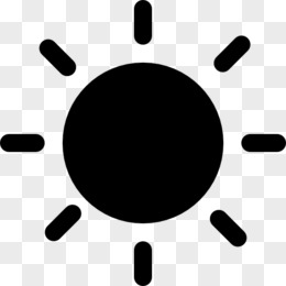 黑色太阳符号实心图片