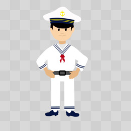 海员服卡通图片