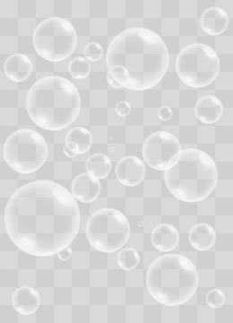 透明白色泡泡装饰背景