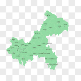 重庆地图剪影图片