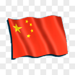 手绘中国五星红旗海报