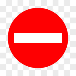 手绘公路禁止通行标志图标元素