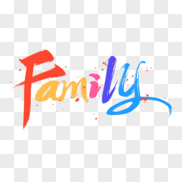 myfamily艺术字手绘图片