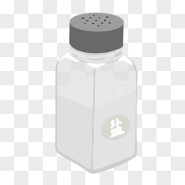 卡通手绘盐瓶食用盐厨房调料用品元素