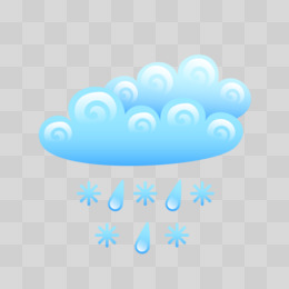 多云转雨夹雪图标图片