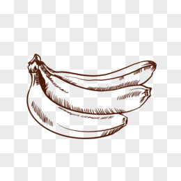 手绘香蕉免抠元素