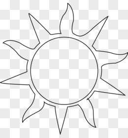 太阳镂空简笔画图片