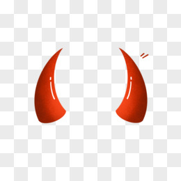 手绘卡通恶魔角免抠装饰元素