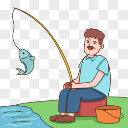 钓鱼的老爷爷怎么画图片