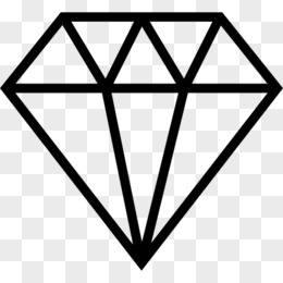 钻石和水晶切割形状剖面图