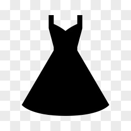 黑色手绘合成形状小黑裙