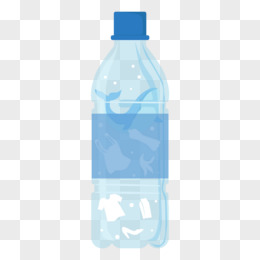 手绘塑料瓶元素pngpsd手绘创意被塑料瓶中的大海插画素材pngai回收