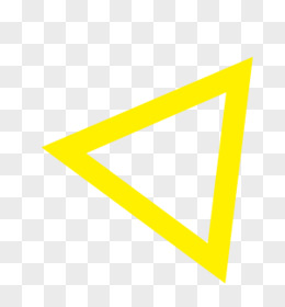 黄色透明三角形装饰
