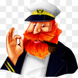 大胡子船长pngpng手绘海盗船长和船员pngpsd卡通船长png卡通手绘猪猪