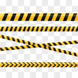 禁止入内警戒线装饰素材pngpsd黄黑色警戒线警示长条装饰元素pngpsd黄