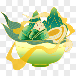 手绘国潮粽子插画免抠元素