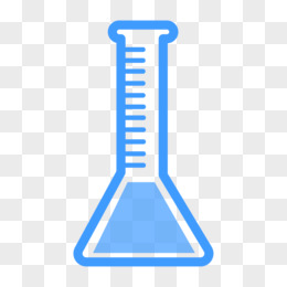 藍色卡通量筒素材pngai扁平卡通矢量量筒素材pngai手繪實驗工具量筒免