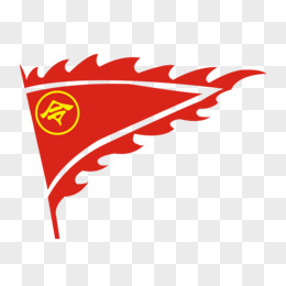 红色简约古代令旗素材