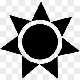 黑色太阳符号实心图片