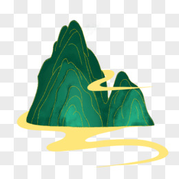 画pngeps山脉png秋天的山pngai卡通扁平建筑创意小岛山脉树pngai手绘