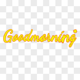 goodmorning可爱字体图片