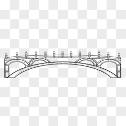 赵州桥线描图片