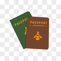 免抠元素手绘护照素材