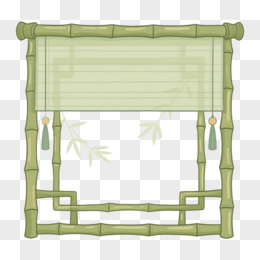 古风彩绘古代竹帘卷帘图片免费下载_PNG素材_编号1yqi6morx_图精灵